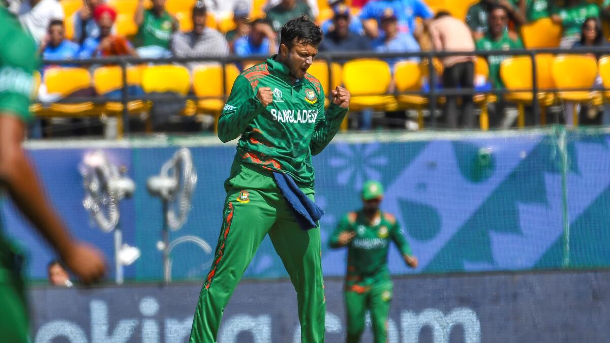 Shakib Al Hasan becomes first bowler to pick 50 wickets in T20 World Cup history